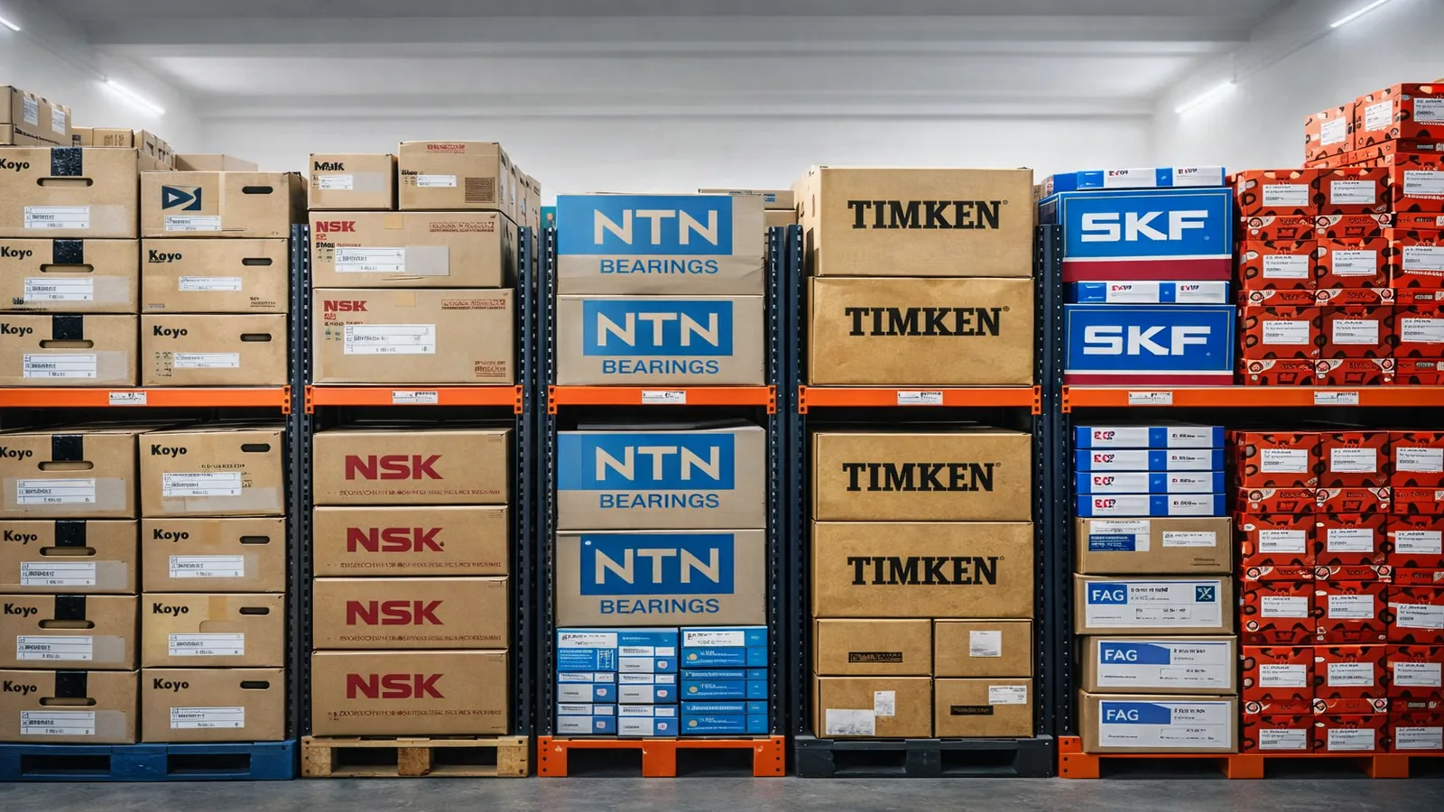 Bearing inventory racks at Rollmech Industrial Solutions